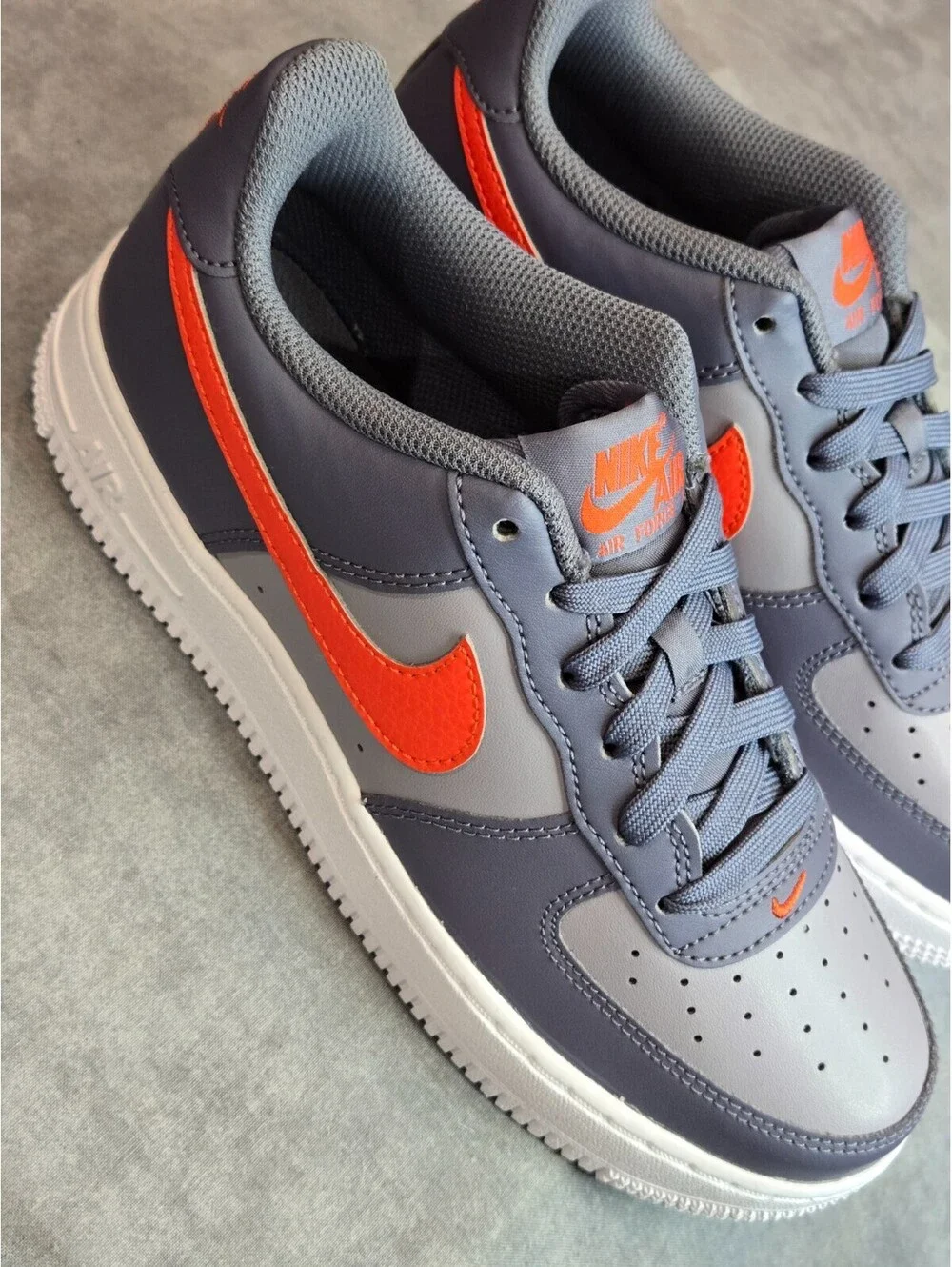 Nike Air Force 1 - Cement Grey / Team Orange (CT3839-008) Youth 5Y / Women's 6.5